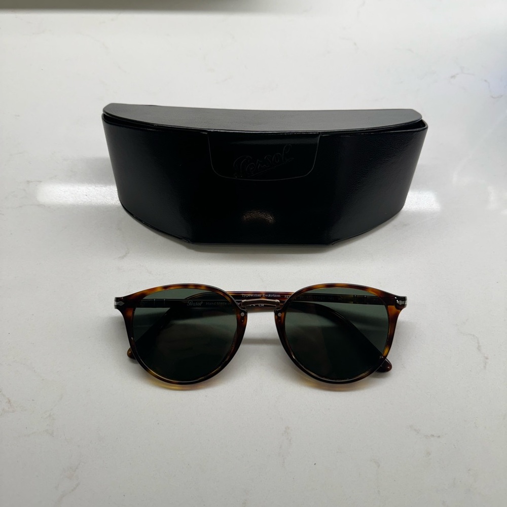 Persol TYPEWRITER EVOLUTION PO 3210S Havana/Green (24/31) Sunglasses